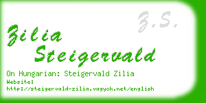 zilia steigervald business card